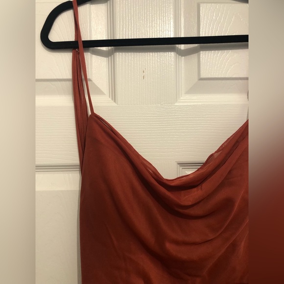 Azazie Bridesmaid or Wedding Guest dress - “Dorita” in Terracotta - size 12 - Picture 5 of 7